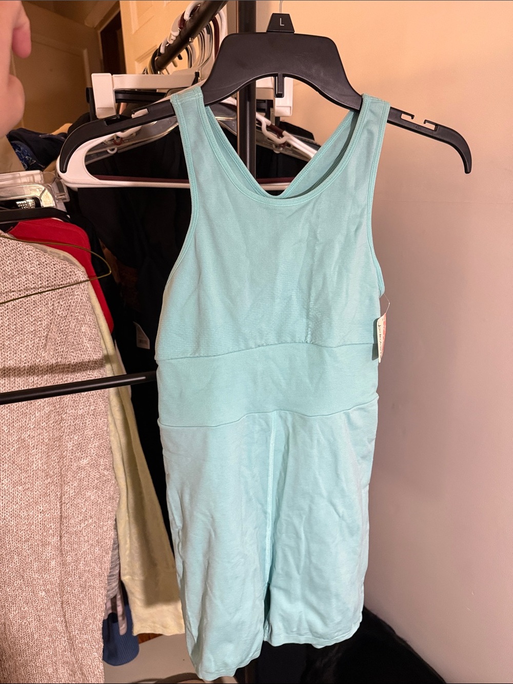 Free People Aqua One-Piece Romper